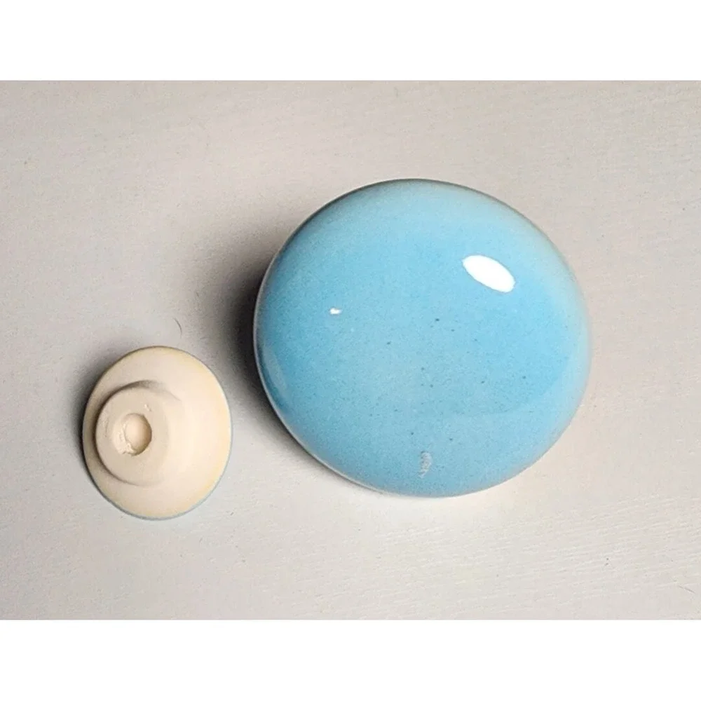 Vintage Ceramic Round Bottom Small Jar With Lid Scent Smell Jar